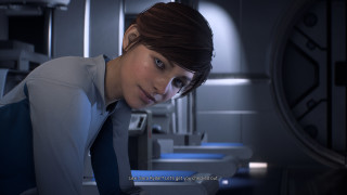 Woman suit tie standing clock - eve ryder free wallpaper