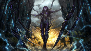 Demon woman forest lightning fire - donato giancola free wallpaper for desktop