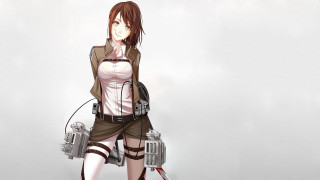 Woman short skirt jacket gun 2 - a light saber free wallpaper