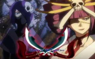 Anime couple skull head image - a caption free wallpaper for desktop