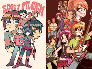 Cartoon group people guitars guitar 2 - a cartoon of a group free wallpaper