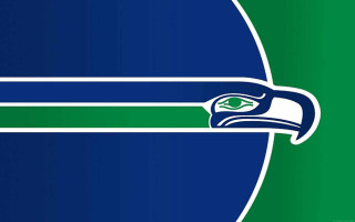 Seattle football logo green blue - bird free wallpaper for desktop