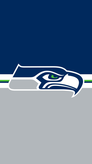 Seattle football logo blue gray - free sports wallpaper