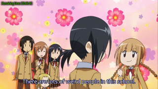 Pink flower group 5girls school - weird free wallpaper