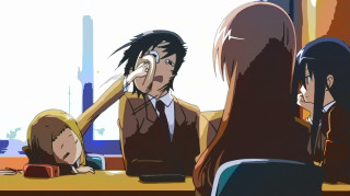 Group sitting table mirror person - a group of people sitting free wallpaper