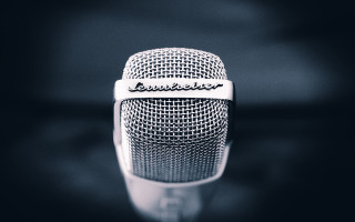 Microphone name black background blurry - a name free wallpaper