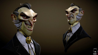 Creepy men hair makeup faces - zbrush free wallpaper