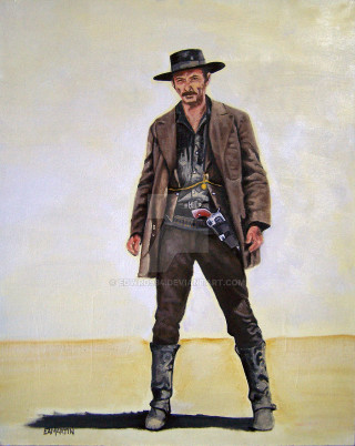 Man hat coat gun camera - western comic book art free wallpaper for mobile