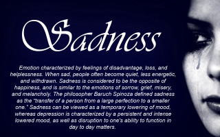 Woman teary face sadness caption - emotional free wallpaper