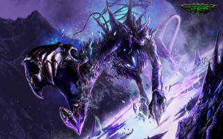 Demonic creature huge head purple - a demonic creature free wallpaper