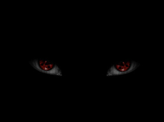 Cat eyes glowing red dark - red eye free wallpaper