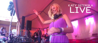 Woman purple dress singing microphone - a microphone and a microphone stand free wallpaper