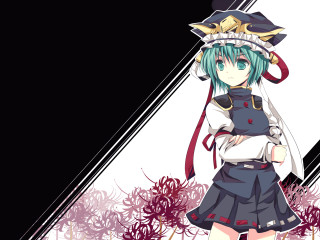 Anime girl hat dress black - a red ribbon free wallpaper for desktop
