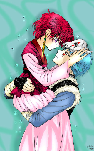 Man woman hugging underwater bubbles - bubble free wallpaper for mobile