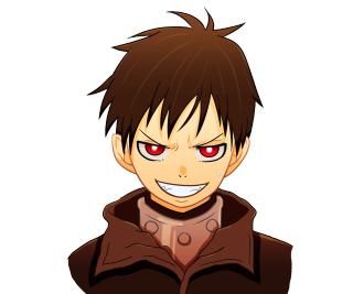 Cartoon character red eyes brown - a brown jacket free wallpaper