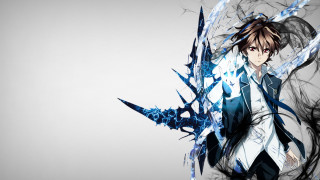 Man sword suit paint splatter - his hair free wallpaper