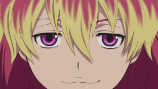 Blonde pink hair purple eyes - purple eye free wallpaper
