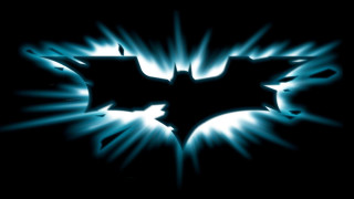 Batman symbol dark blue light - center free wallpaper