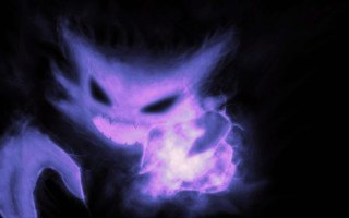 Glowing cat purple fire energy - a white cat free wallpaper