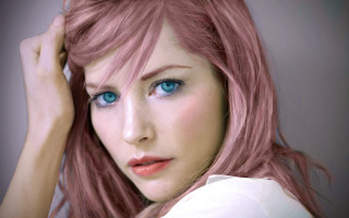 Pink haired woman blue eyes - pink hair free wallpaper for desktop