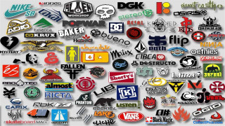 Logos stickers collection white background - different logo free wallpaper