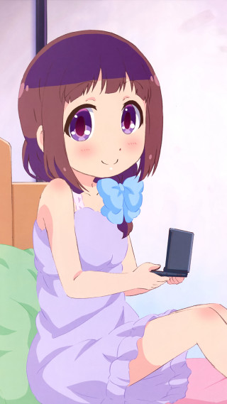 Girl purple dress bed laptop - a laptop computer free wallpaper