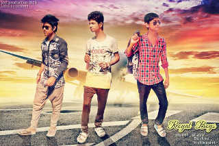 Three boys sunset plane parking - bikash bhattacharjee free wallpaper