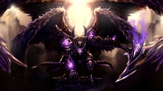 Purple angel demon body large - a demon like body free wallpaper