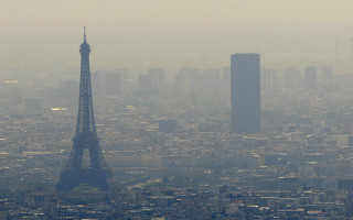 City tower plane flying view - charles angrand free wallpaper