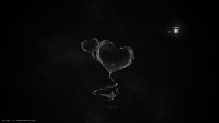 Heart shaped balloon floating lantern - balloon free wallpaper for desktop