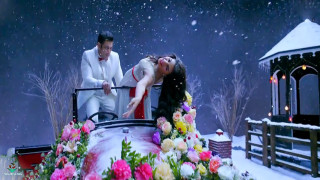 Man woman snow scene flowers - altoon sultan free wallpaper for desktop