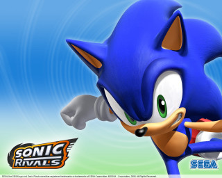 Sonic hedgehog running cartoon blue - a cartoon style scene free wallpaper