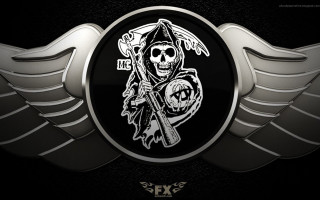 Skull motorcycle helmet sword wings - vfx free wallpaper for desktop
