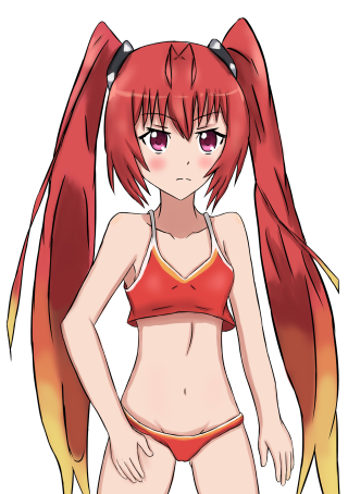 Aguri uchida red hair bikini - a girl in a bikini free wallpaper