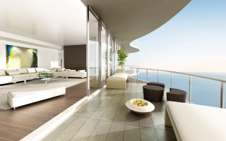 Open living room ocean view 3 - david chipperfield free wallpaper
