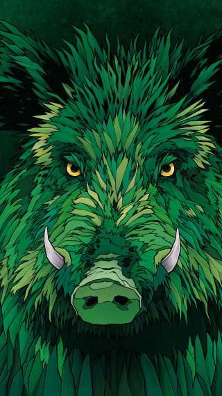 Green animal yellow eyes jungle - animal free wallpaper for mobile