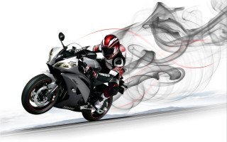 Motorcycle smoke backend front tire - an airbrush painting free wallpaper for desktop