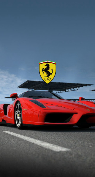 Red sports car stadium ferrari - a stadium free wallpaper for mobile