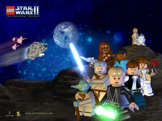 Lego star wars ii light - a light saber free wallpaper