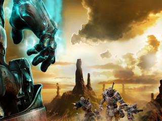 Sci fi characters sunset desert - fi character free wallpaper