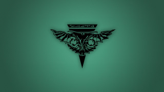 Green background bat logo black - cybernetic free wallpaper for desktop