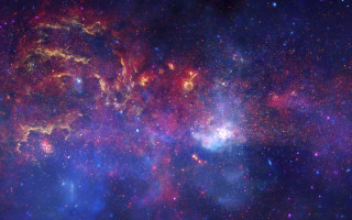 Large star cluster blue background 3 - large star cluster in the sky free wallpaper