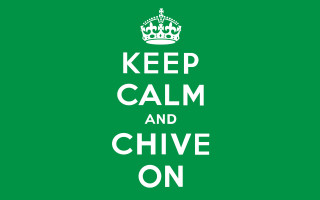 Green keep calm chive on - movement free wallpaper