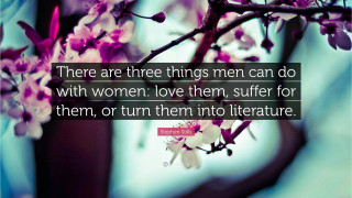 Love literature cherryblossoms romanticism women - the background and a quote free wallpaper