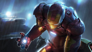 Man suit light hand rain - a video game free wallpaper
