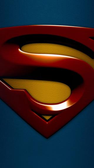 Superman logo blue background yellow 3 - a superman logo free wallpaper