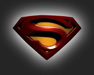 Superman logo dark background light 2 - a superman logo free wallpaper