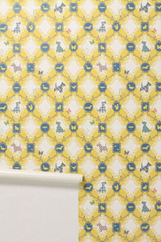 Yellow blue pattern white frame - pattern free wallpaper for mobile