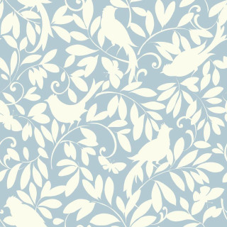 Blue white wallpaper bird leaves - a white bird free wallpaper for tablet