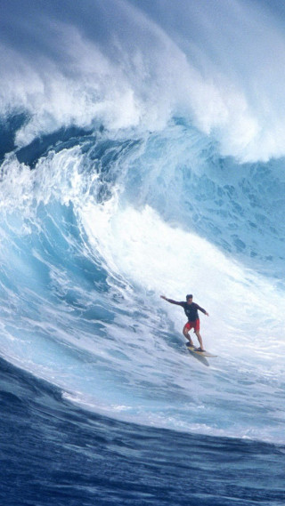 Man riding wave surfboard ocean 18 - a man riding free wallpaper